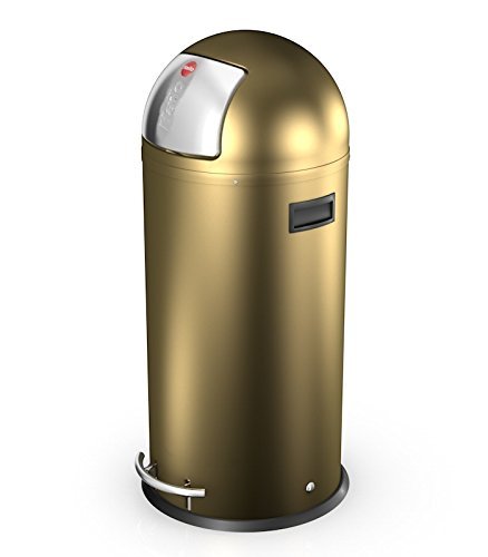 Hailo Kickmaxx 38 Litre Push Top Kitchen Bin - Gold - My Kitchen ...