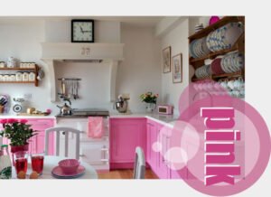 Pink Kitchen Accessories - Hot Pink, Pastel Pink, Baby Pink.